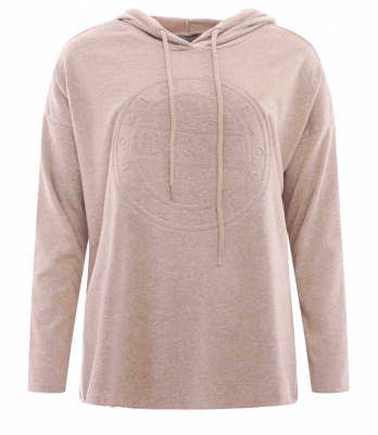 Zwillingsherz Hoodie / ROCK & ROLL / Beige